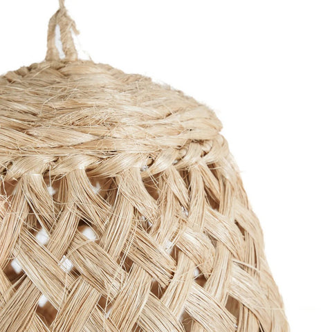 Lampadario a Sospensione in Erba di Abaca Medusa – Naturale (Piccolo, H 60 cm)