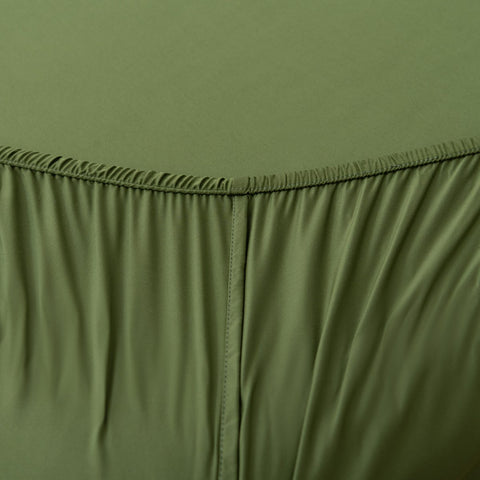 Deep Moss bamboo fitted sheet for topper 400TC – 100% natural