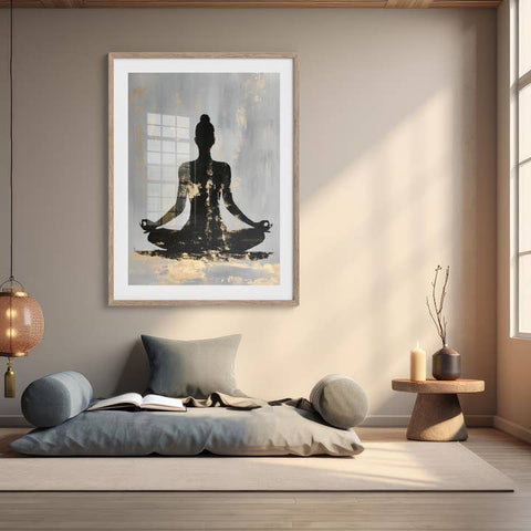 decorazione murale spa yoga stile minimal
