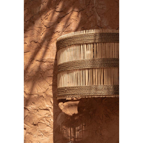 Applique da Parete in Rattan e Alga Marina The Doedoe – Naturale (Media, H 33 cm)
