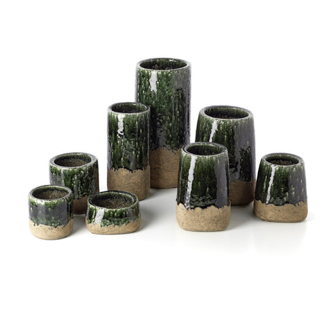 Fioriera Scultorea in Gres The Moss – Verde Cemento