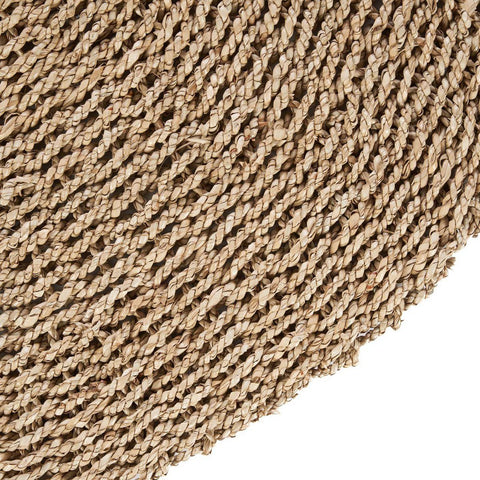 Tappeto Rotondo Intrecciato in Sisal Sizali "I'm" – Naturale (Ø 100 cm)