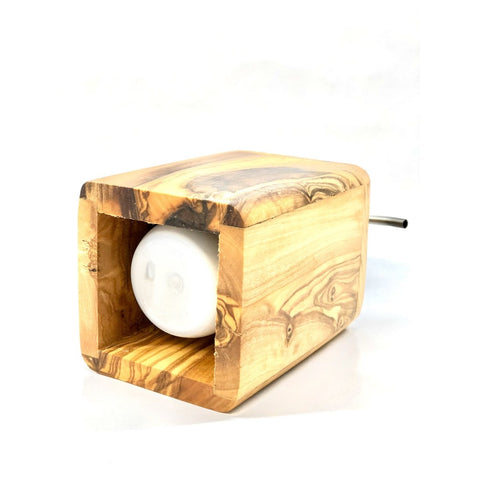 Dispenser Sapone ENJOY in Legno d’Ulivo e Acciaio Inox 150 ml