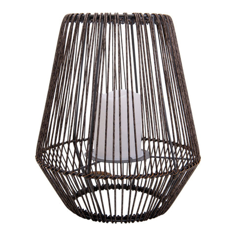 Lampada Solare a LED da Esterno "Plasto" (Ø 26 cm) – Marrone & Warm Effect