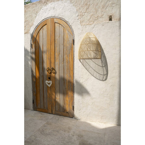 Paraluce da parete Lalo in rattan naturale – L