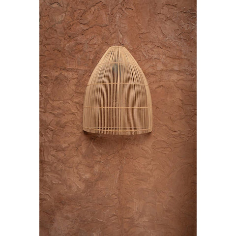 Paraluce da parete Lalo in rattan naturale – L