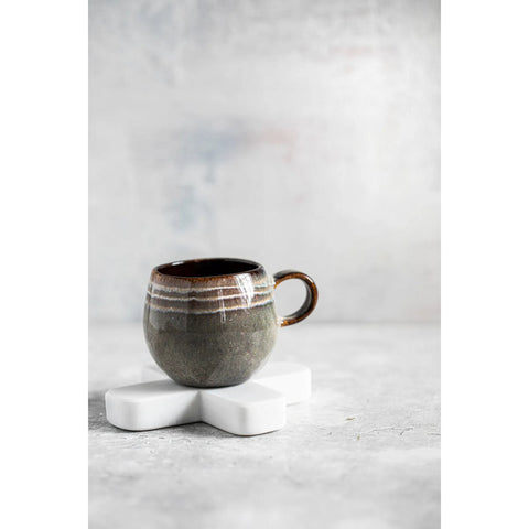 Sottobicchiere Quadrato in Marmo Bianco Massello (12x12 cm)