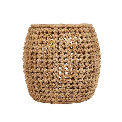 Sgabello e Tavolino in Intreccio Naturale Zarkah (48x45 cm)
