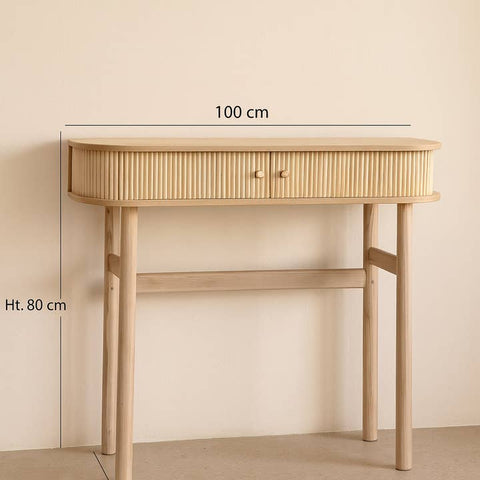 Consolle Japandi in Legno di Pino Hector