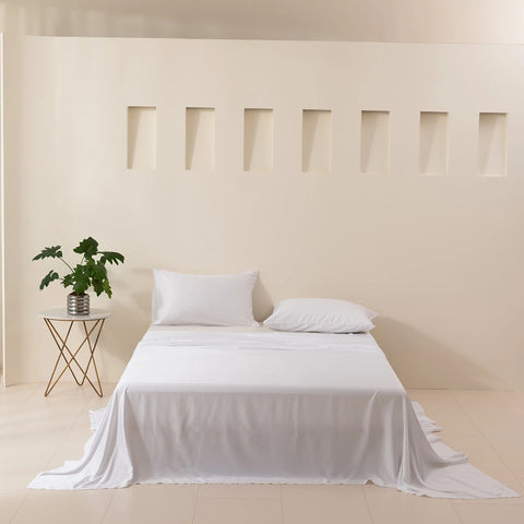 Lenzuolo Piano in Bambù Biologico 400TC – Boomba Bamboo Premium