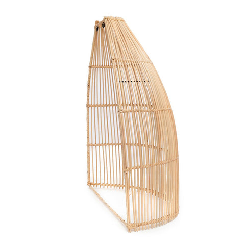 Paraluce da parete Lalo in rattan naturale – L