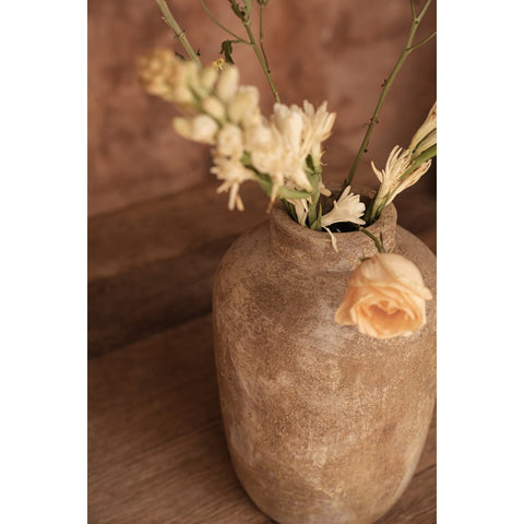 Vaso The Clay Echo in Terracotta – Crema – M
