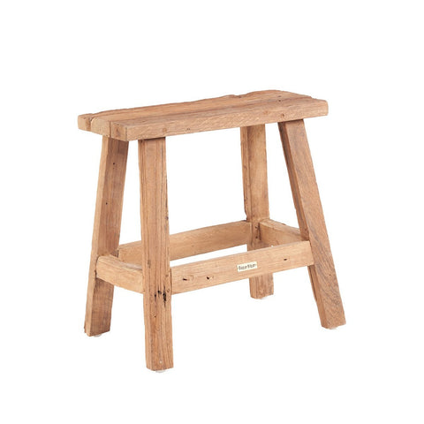 Sgabello Scultoreo in Legno Naturale Fab Rustic