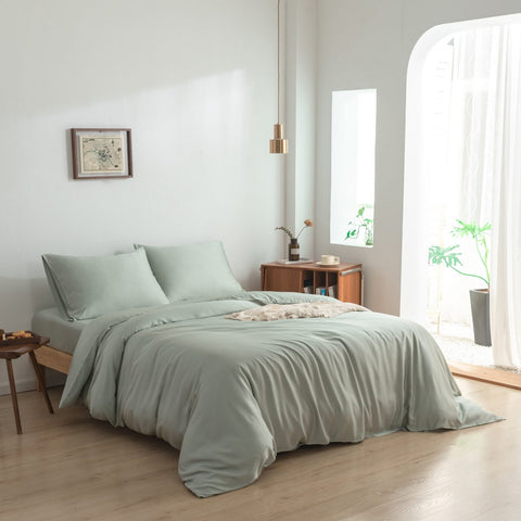 Sage Green Bamboo Bedding Set
