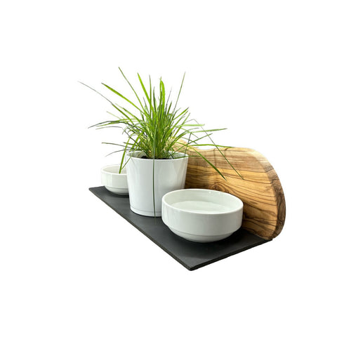 stazione alimentazione gatto design naturale